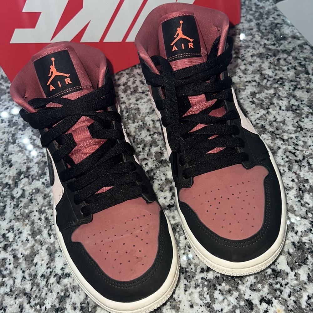 Womens Air Jordan mids canyon rust color